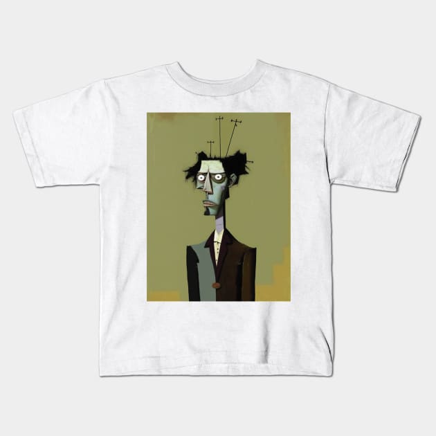 Antenna Head Kids T-Shirt by Walter WhatsHisFace